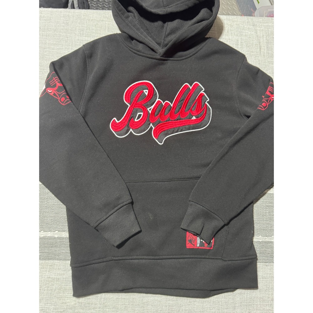Kids Chicago Bulls NBA‎ Basketball Hoodie Sweatshirt Size 10-12 Black Red
